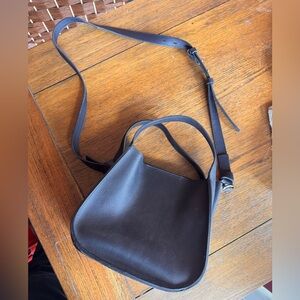 Black Leather Crossbody Bag